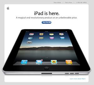 さぁ iPad が米国で発売です