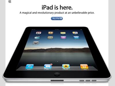 さぁ iPad が米国で発売です
