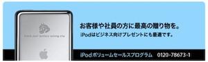 iPod カスタム刻印サービス