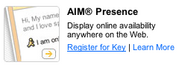 2) AIM Presence Register for Key をクリック