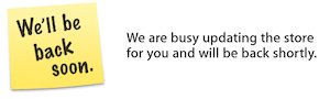 Apple Store が We'll be back soon.