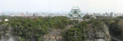 名古屋城のパノラマ写真