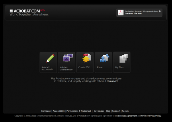 Acrobat.com のβサービス開始