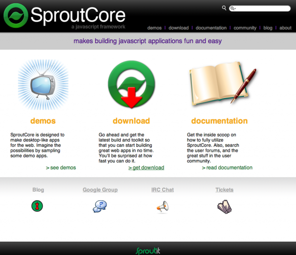 SproutCoreというフレームワーク