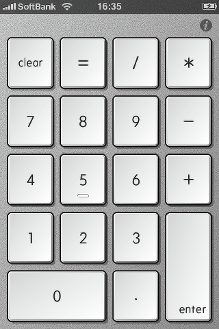 NumberKeyをAppStoreで買ってみました