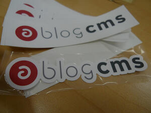 a-blog cmsのステッカー(本物)が出来ました！