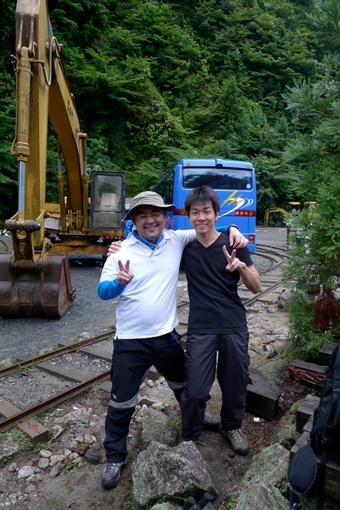 スタート前で余裕な2人