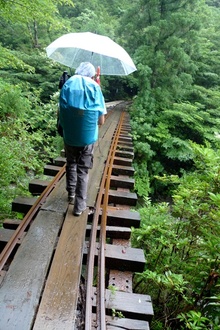 橋には手すり無いです