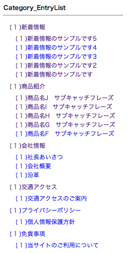 Category_EntryListモジュールの活用