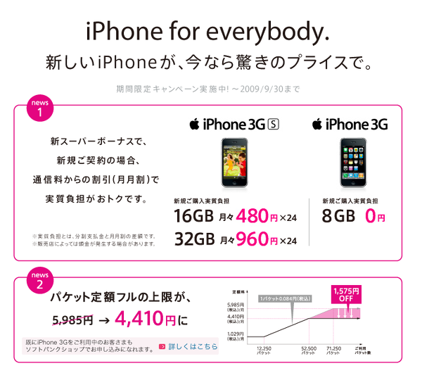 【重要】iPhone for everybody は今月末まで