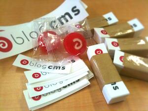 a-blog cmsのステッカーをプレゼント