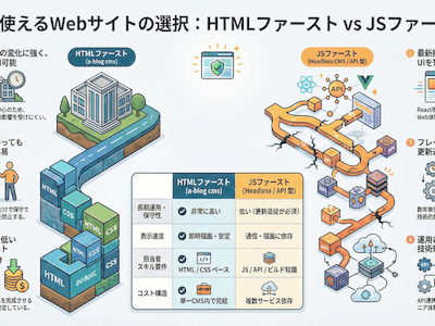 なぜHTMLファーストな a-blog cms は長期運用に優れているのか